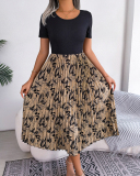 Printed Women Long Holiday Style Dress S-XL