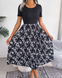 Printed Women Long Holiday Style Dress S-XL
