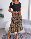Printed Women Long Holiday Style Dress S-XL