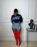 Hot Sale Irregular Summer Women Denim Shorts Blue Black S-2XL