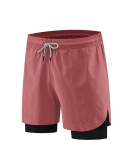 Hot Sale Quick Dry Fitness Running Sports Training Men's Lined Shorts Plus Size S-4XL