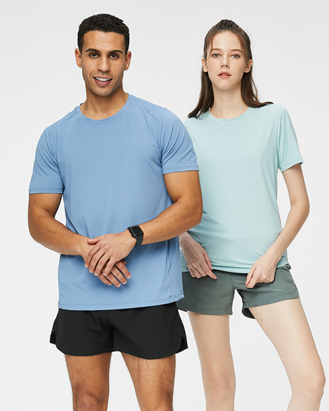 Men's Short Sleeve O Neck Solid Color Casual Running Basketball T-shirt White Black Blue Purple Orange Green S-4XL
