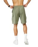 Summer Pocket Quickly Dry Sports Men's Shorts Khaki Army Green Black M-3XL