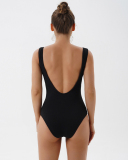 Open Back Zip Women One Piece Swimsuit S-XXL