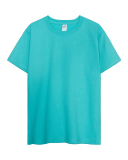 300g Pure Cotton Fabric Solid Color Round Neck Bottoming Bucket Knit Short-sleeved T-shirt