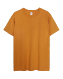 300g Pure Cotton Fabric Solid Color Round Neck Bottoming Bucket Knit Short-sleeved T-shirt