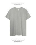 300g Pure Cotton Fabric Solid Color Round Neck Bottoming Bucket Knit Short-sleeved T-shirt