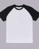230g Fabric Raglan T-shirt Retro Heavy Raglan Cotton Color Contrast Short-sleeved T-shirt for Men and Women