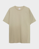 230g Fabric 17 Cotton Heavyweight Blank Shirt Round Neck Short-sleeved T-shirt Thickened Solid Color Pure Cotton Thread Parent-child T-shirt