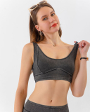 Hot Sale U Neck Women Slim Jeans Yoga Tops S-2XL
