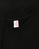250g OEM Fabric 17 Cotton Heavyweight Blank Shirts Round Neck Long Sleeves Threaded Cuffs T-Shirts Thick Solid Color Parent-child Long Sleeves