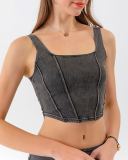 Women Sleeveless New Style Jeans U Neck Quick Dry Sports Vest S-2XL