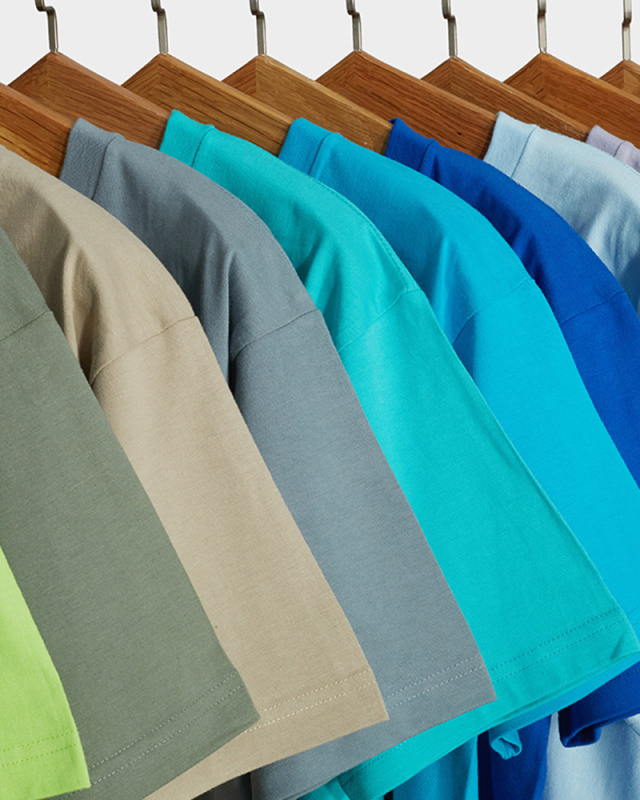 OEM 230g Fabric 17 Cotton Heavyweight Blank Shirt Round Neck Short-sleeved T-shirt Thickened Solid Color Pure Cotton Thread Parent-child T-shirt