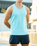 Men's Light Weight Sleeveless Quick Dry Marathon Track Field Training Vest S-2XL