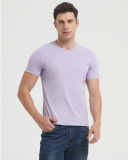 Cotton Plant Fibre Solid Color Crew Neck Men's T-shirt S-4XL