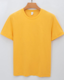 Cotton Plant Fibre Solid Color Crew Neck Men's T-shirt S-4XL