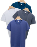Women Solid Color EcoCosy Sorona 220g Modal Short Sleeve T-shirt S-3XL