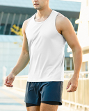 Men's Light Weight Sleeveless Quick Dry Marathon Track Field Training Vest S-2XL