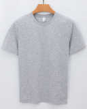 Cotton Plant Fibre Solid Color Crew Neck Men's T-shirt S-4XL