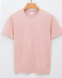 Cotton Plant Fibre Solid Color Crew Neck Men's T-shirt S-4XL