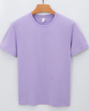 Cotton Plant Fibre Solid Color Crew Neck Men's T-shirt S-4XL