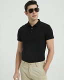 230g Cotton Polo Neck Short Sleeve Business Men's Short Sleeve Basic T-shirt S-4XL
