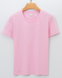 Women 170g Cotton O-Neck Summer Solid Color Basic T-shirt S-3XL