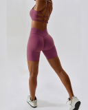 Women Sports Running Solid Color Sling Bra Shorts Sets Yoga Two-piece Sets S-XL