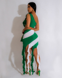 Ruffle Women Unique Women Summer Dress S-XXL