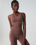 Hot Sale Breathable X Back Sports Bra Yoga Tops Back Zipper S-XL