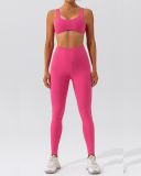 Women Sleeveless Solir Color Soft Comfortable Running Sports Bra S-XL