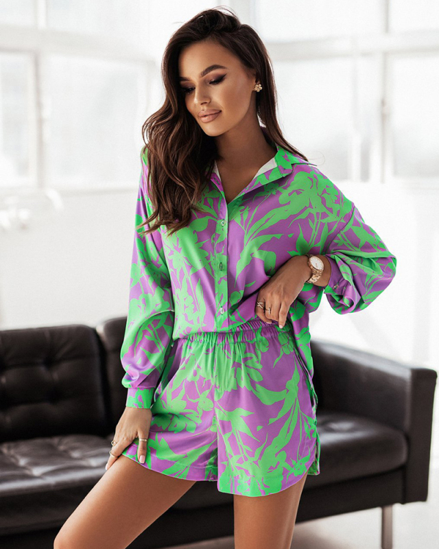 Vacation Style Women Two Piece Short Set S-XXL
