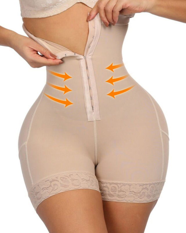 Breasted Lace Butt Lifter Corset High Waist Trainer Body Shapewear Women Slimming Shorts Underwear Tummy Control Panties