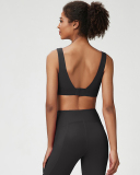 Women Adjustable Back Button Fixed Pad Yoga Bra S-XL