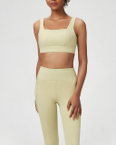Women Adjustable Back Button Fixed Pad Yoga Bra S-XL