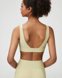 Women Adjustable Back Button Fixed Pad Yoga Bra S-XL