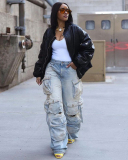 New Arrival Women Fashion Loose Style Jeans Pants