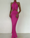 Sleeveless Women Long Dress Party DressS-L