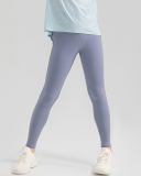 Girls Kids Breathable Quick Dry Dance Training Leggings Purple Green Black 120-150