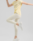 Popular Girl Shining Star Running Leggings Orange Yellow Apricot 120-150