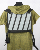 Tactical Backpack Men's Nylon Waterproof Hiking Backpack Outdoor Reflective Wear-Resistant Running Sports Bag