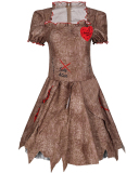 Halloween Vicious Doll Costume Ghost Festival Ghost Bride Clown Costume