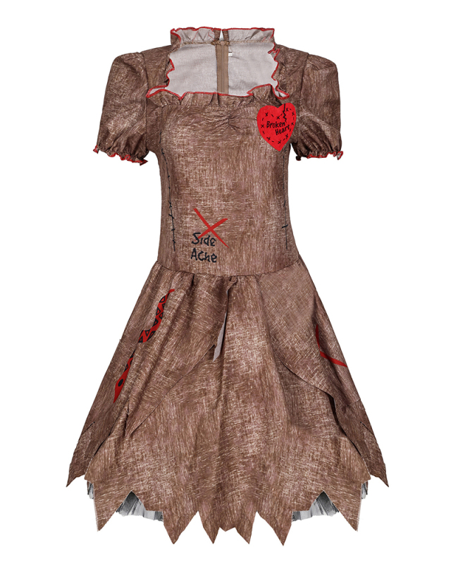 Halloween Vicious Doll Costume Ghost Festival Ghost Bride Clown Costume