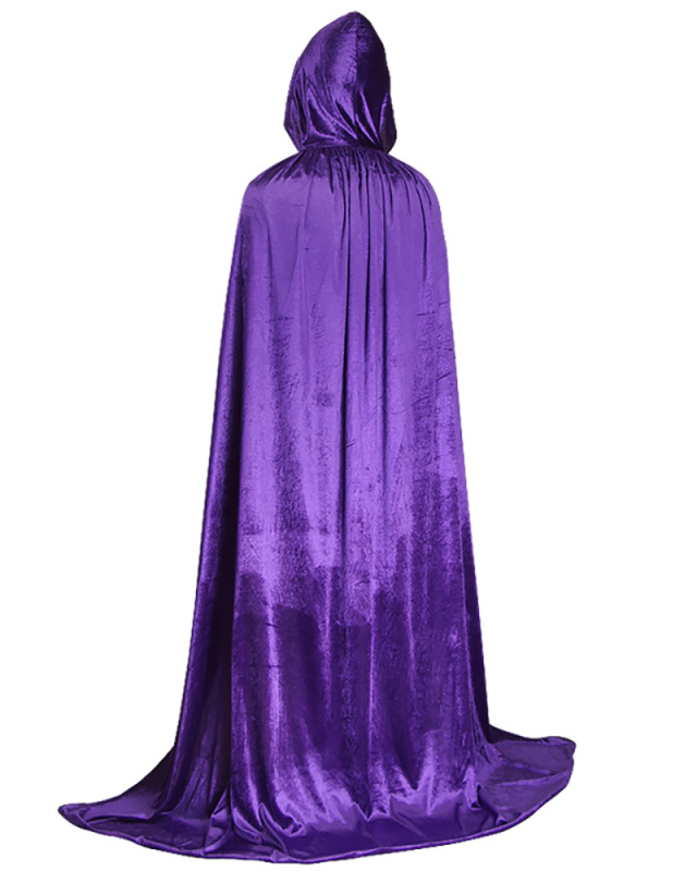 Halloween Cape Adult children men and women All Saints Canary Velvet Witch Devil Cape Dress up