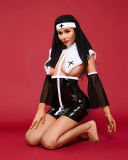 Sexy Lingerie Halloween Cosplay Nun Costume