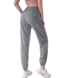 Summer Thin Loose Side Pocket Quick Dry Sports Running Joggers Pants S-XL