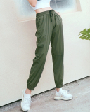 Summer Thin Loose Side Pocket Quick Dry Sports Running Joggers Pants S-XL