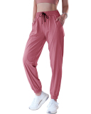 Summer Thin Loose Side Pocket Quick Dry Sports Running Joggers Pants S-XL