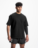 Men's Short Sleeve Loose O Neck Solid Color Basic T-shirt Gray Khaki Black  Beige Navy Blue M-3XL