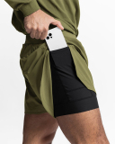 Summer Sports Street Style Quick Dry Lined Men's Fitness Shorts M-3XL